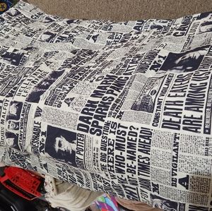 Retired Pottery Barn Teen Harry Potter Duvet Cover Full/queen Daily Prophet